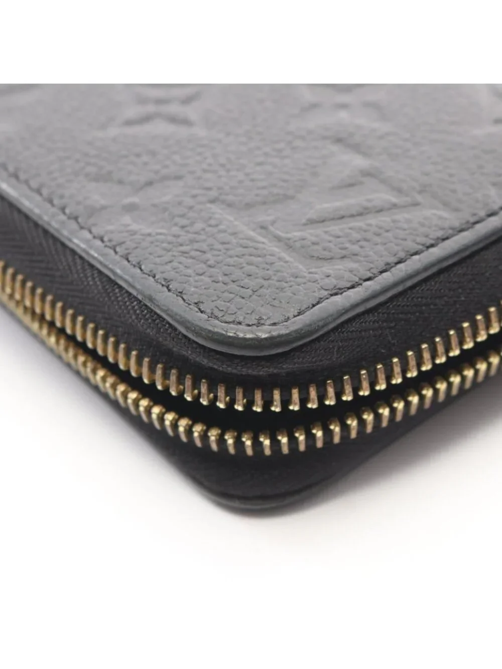 Louis Vuitton Round Wallet Zippy Monogram Empreinte Noir Leather